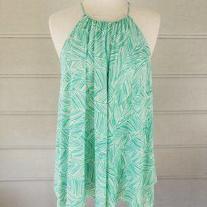 MILLY Silk Flowy Tank Blouse